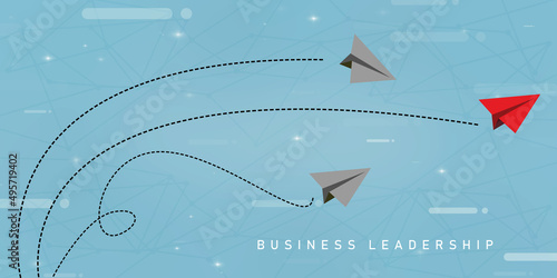 2d illustration business leadership concept
