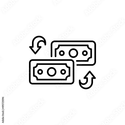 Currency Converter icon in vector. logotype