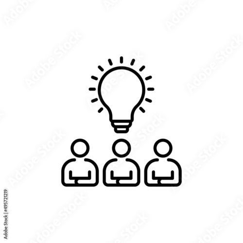 Brainstorm icon in vector. logotype