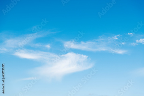 Blue sky with white clouds background