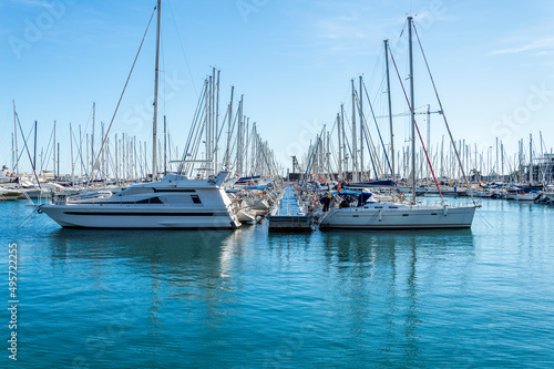 Port of Alicante in December, Spain