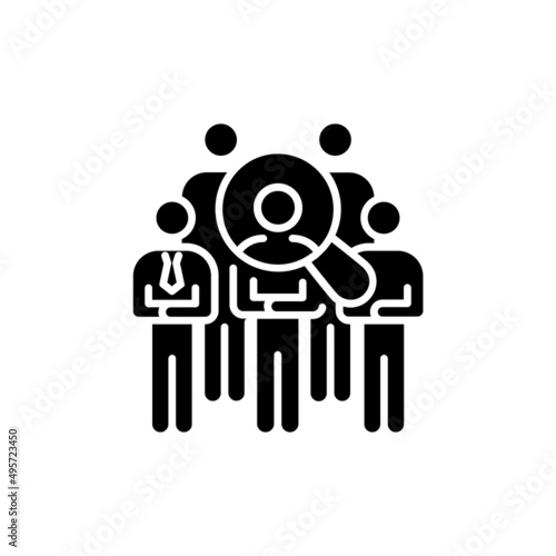 Head Hunting icon in vector. logotype
