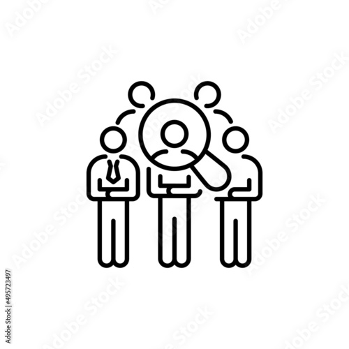 Head Hunting icon in vector. logotype