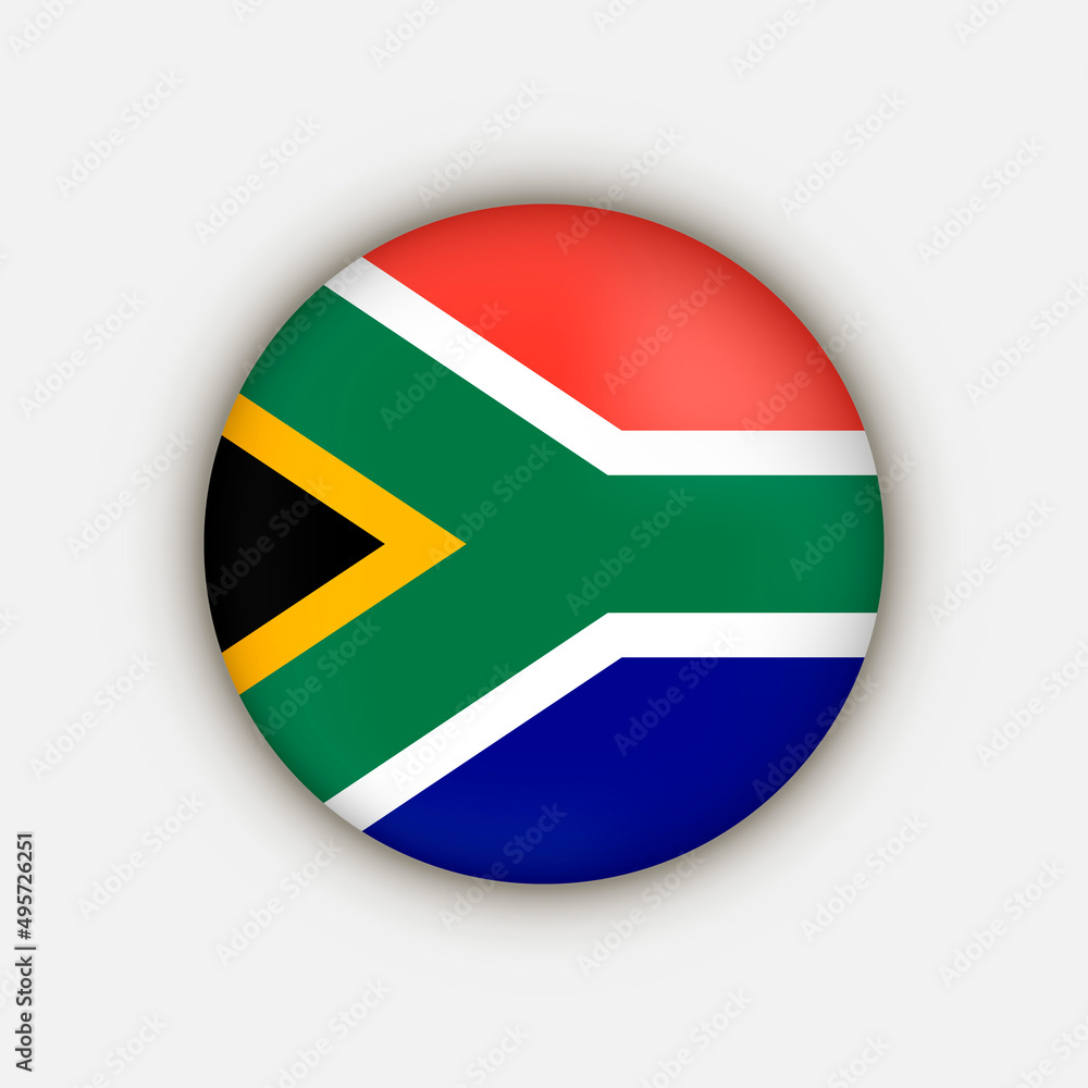 Country South Africa. South Africa flag. Vector illustration. Country South Africa. South Africa flag. Vector illustration.
