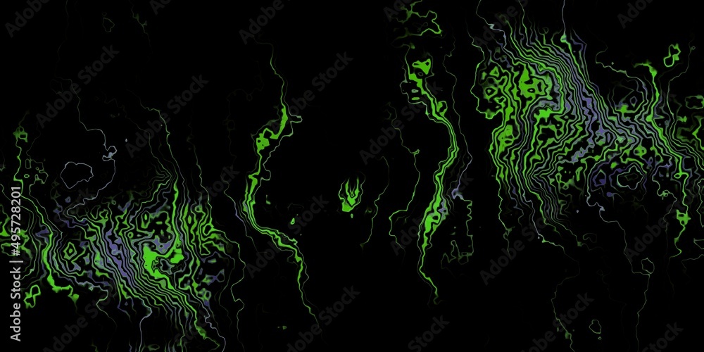 intricate pattern emerald green shades on a dark background