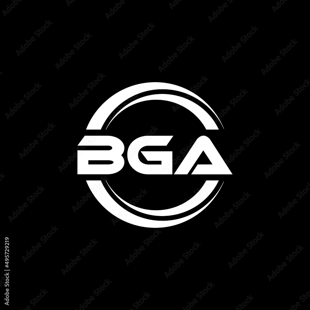 BGA letter logo design with black background in illustrator, vector logo modern alphabet font overlap style. calligraphy designs for logo, Poster, Invitation, etc. BGA letter logo design with black background in illustrator, vector logo modern alphabet font overlap style. calligraphy designs for logo, Poster, Invitation, etc.