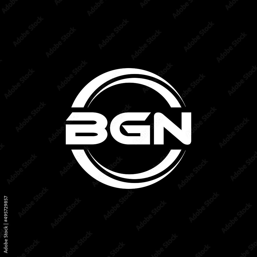 BGN letter logo design with black background in illustrator, vector logo modern alphabet font overlap style. calligraphy designs for logo, Poster, Invitation, etc. BGN letter logo design with black background in illustrator, vector logo modern alphabet font overlap style. calligraphy designs for logo, Poster, Invitation, etc.