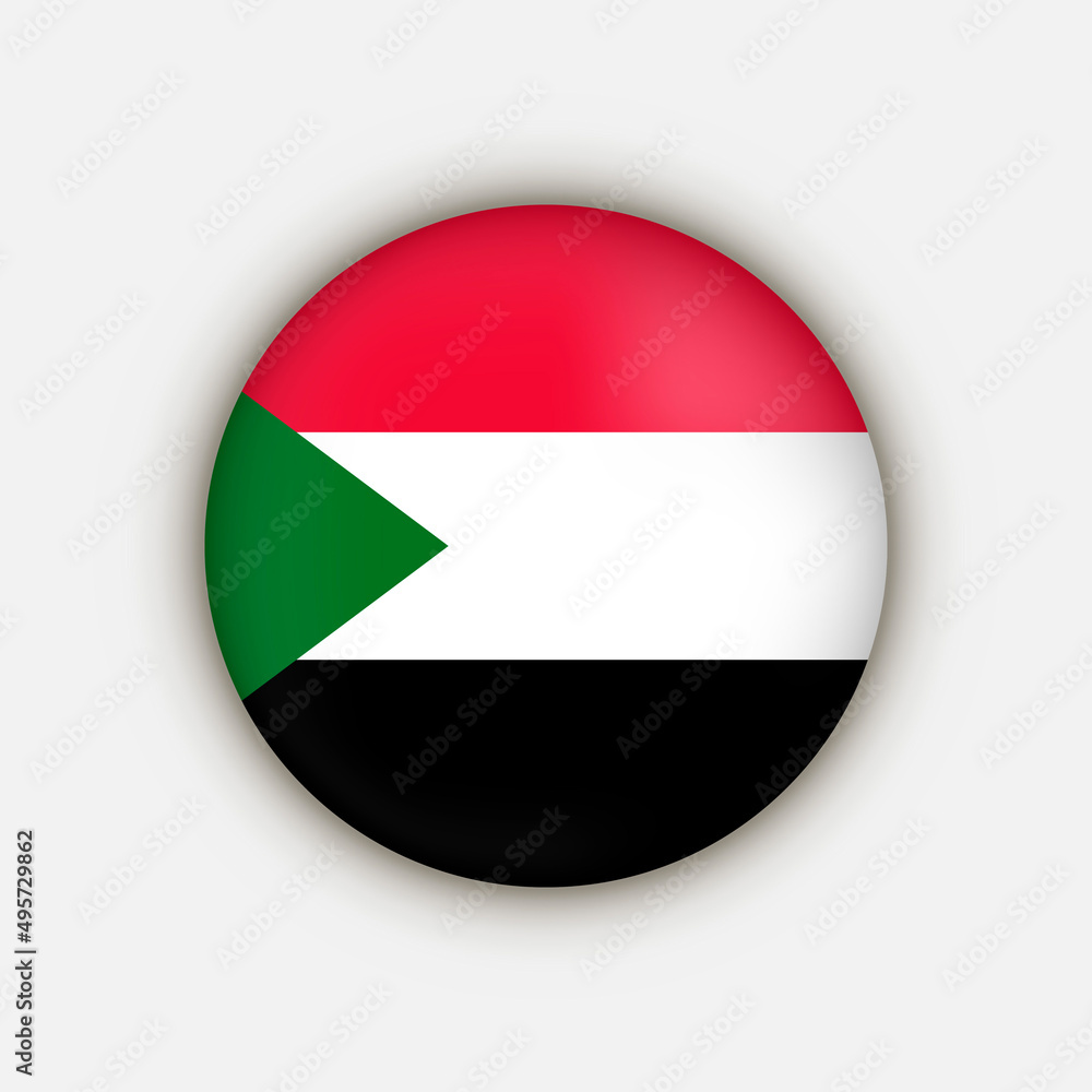 Country Sudan. Sudan flag. Vector illustration. Country Sudan. Sudan flag. Vector illustration.