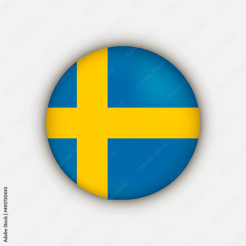 Country Sweden. Sweden flag. Vector illustration. Country Sweden. Sweden flag. Vector illustration.