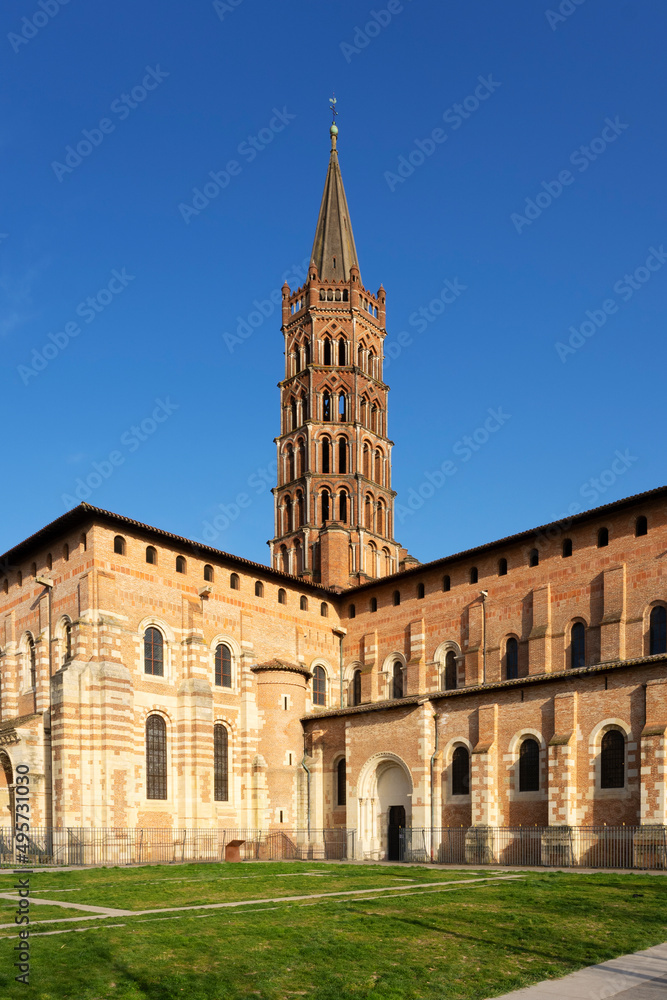 Saint-Sernin basilica in Toulouse, France
