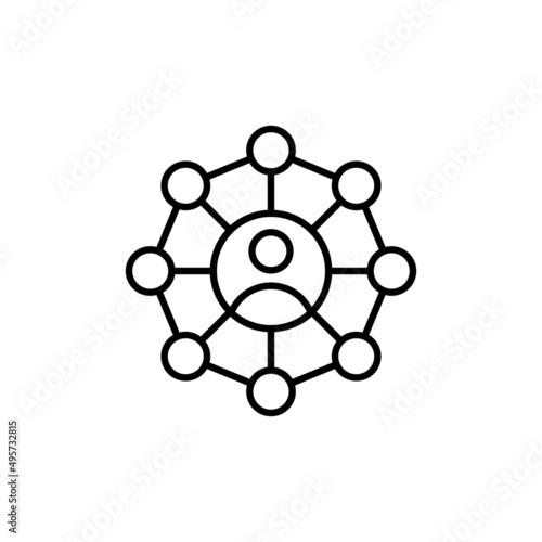 Business Connectivity icon in vector. logotype