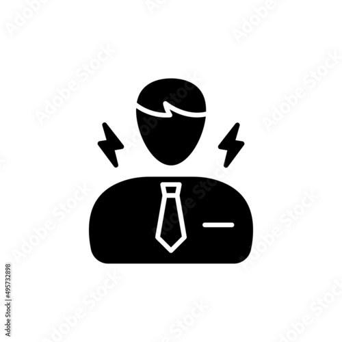 Angry Boss icon in vector. logotype