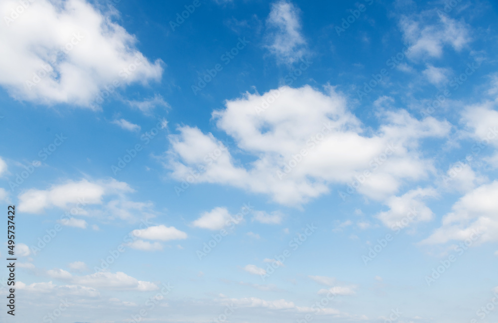 Blue sky with white clouds background Blue sky with white clouds background