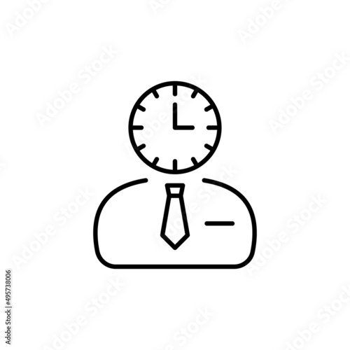 Time Plan icon in vector. logotype