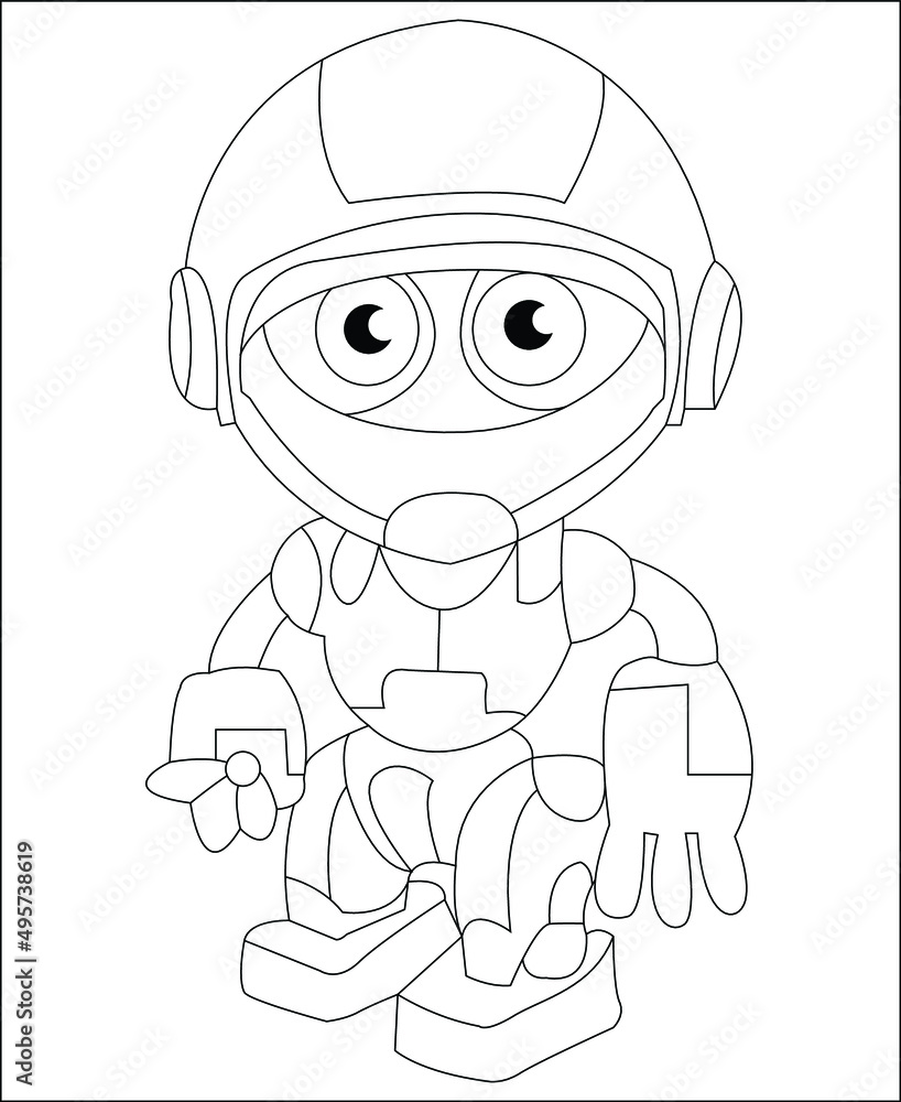 among us coloring page coloring book page coloring book page for kids line art vector art