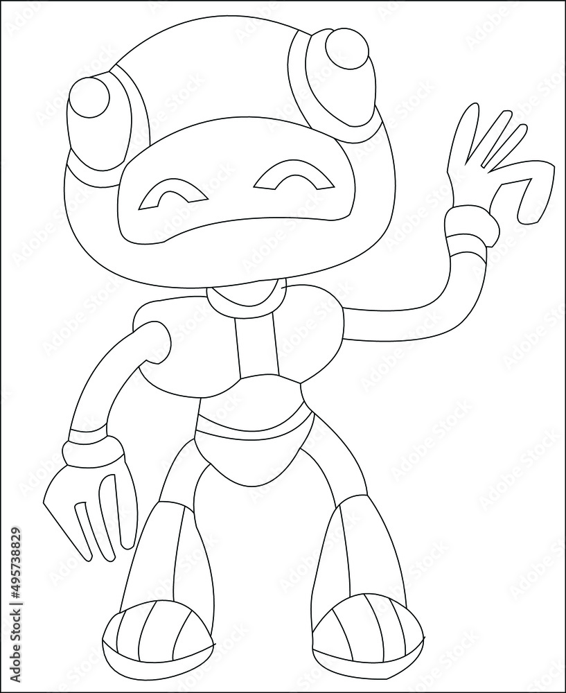 among us coloring page coloring book page coloring book page for kids line art vector art