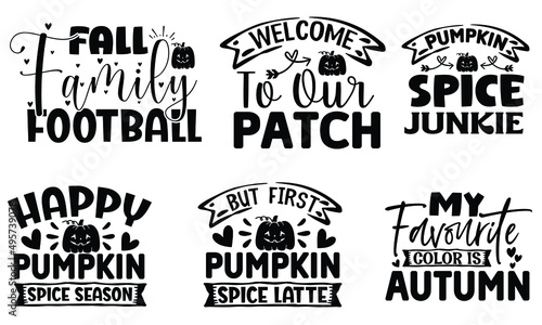 Autumn SVG T shirt design bundle