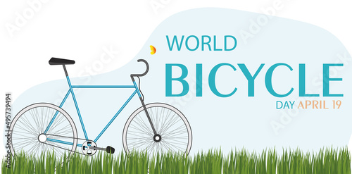 World Bicycle Day vector. Vector bicycle icon