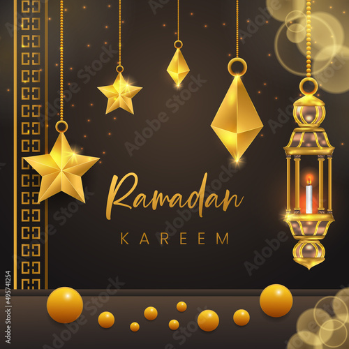 New Ramadan Kareem Islamic banner 