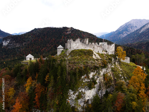 Castle Ruins Dolomites Italy 