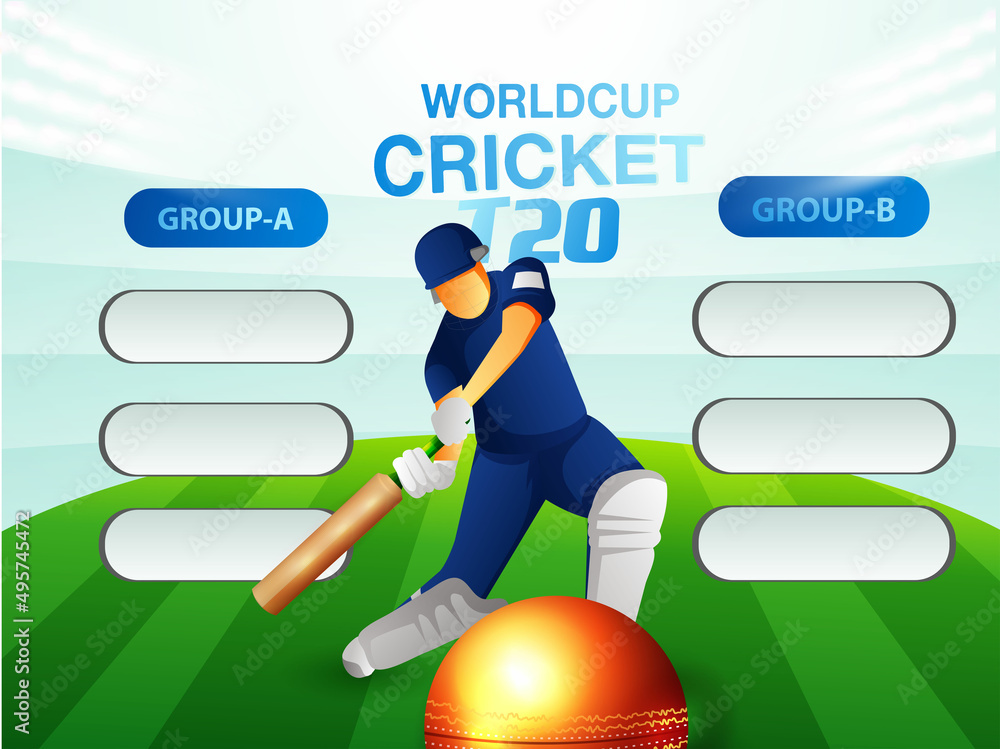 cricket attire helmets of respective country and winning trophy on stadium  background playing cricket championship sports Stock Illustration | Adobe  Stock