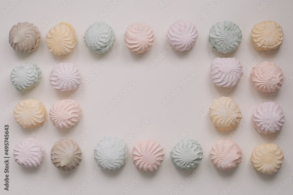 candy pastel coloured marshmallow sweets pattern texture background. candy pastel coloured marshmallow sweets pattern texture background.