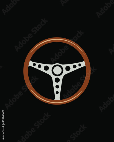vintage steering wheel