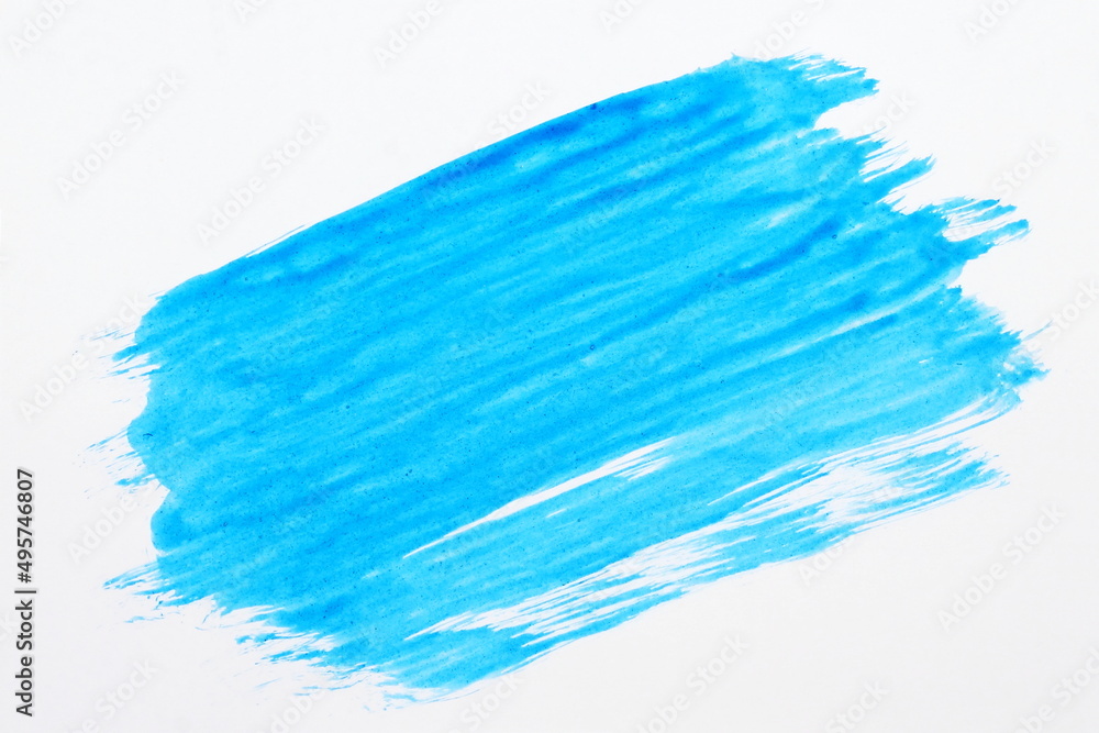 watercolor blue acrylic paint brush strokes texture abstract on white background watercolor blue acrylic paint brush strokes texture abstract on white background