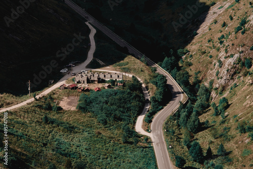 Beautiful landscape with connected roads in the area oCheile Valisoarei, Romania photo