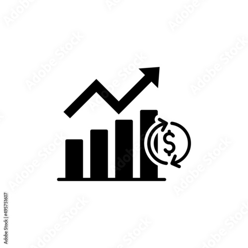 Return On Investment icon in vector. logotype photo