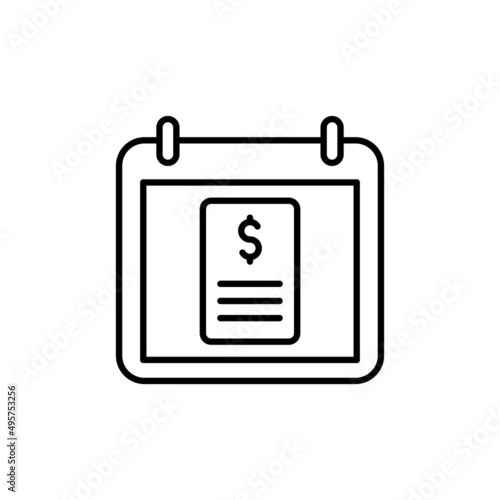 Tax Day icon in vector. logotype