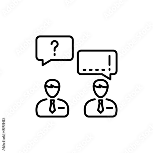 Discussion icon in vector. logotype