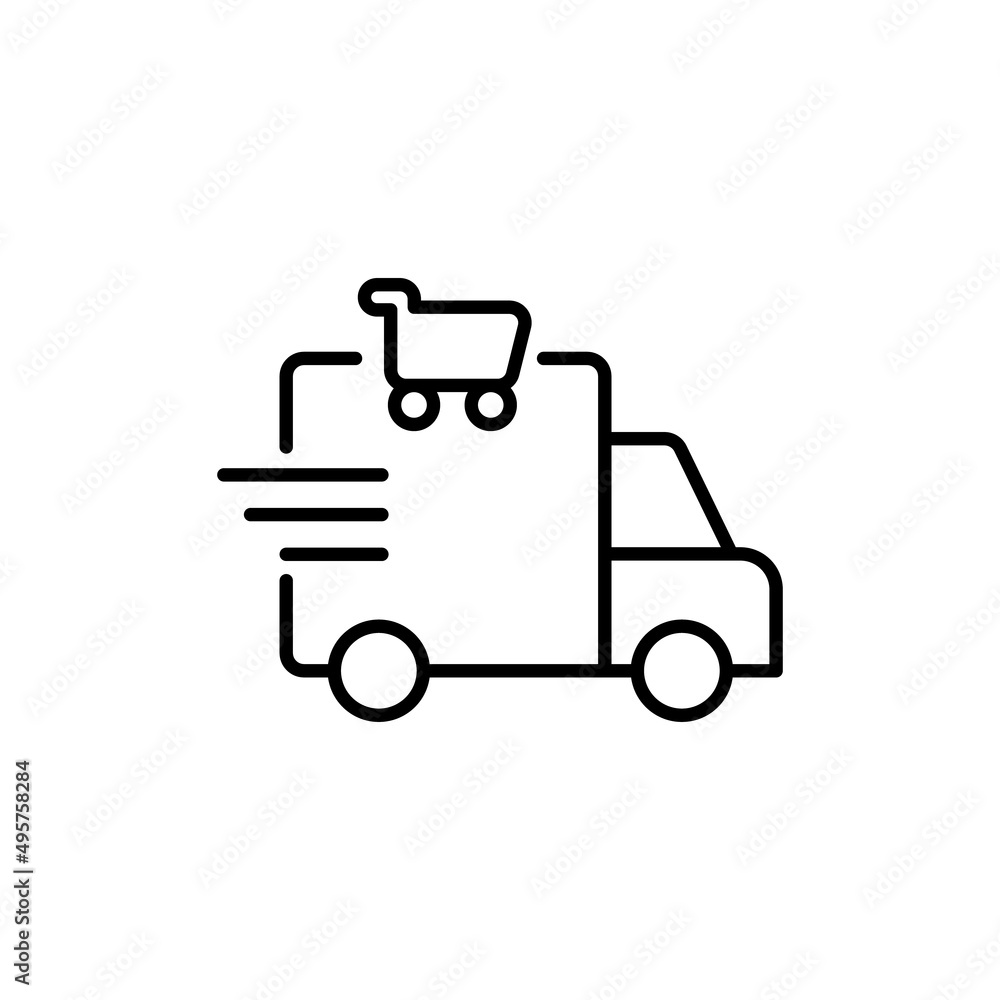 Delivery icon in vector. logotype