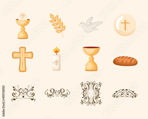 twelve first communion icons