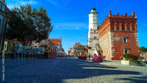 sandomierz, polska, świętokrzyskie, rynek, stare miasto photo