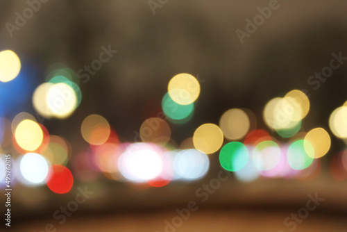 multicolored abstraction with bokeh effect