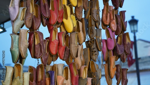 Turkish Traditional Village Shoes or Sandal photo