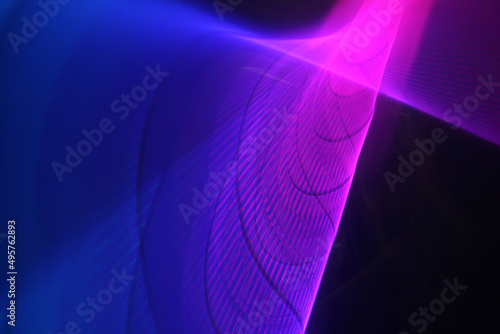 Pattern of blue and purple light, a section of the electromagnetic spectrum