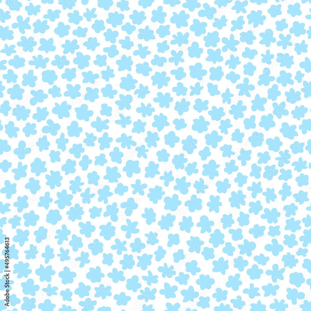 Seamless pattern of small flowers. Stock vector illustration eps10. Seamless pattern of small flowers. Stock vector illustration eps10.