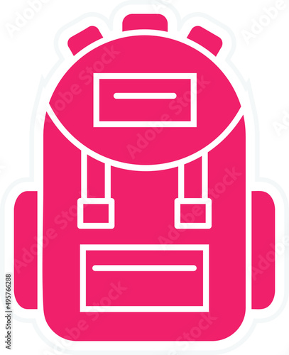 Vector Design Bagpack Icon Style