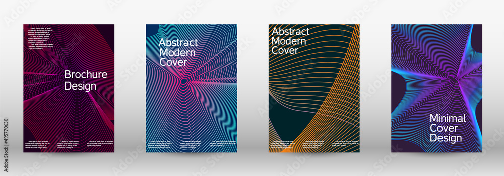 Creative backgrounds from abstract lines to create a fashionable abstract cover