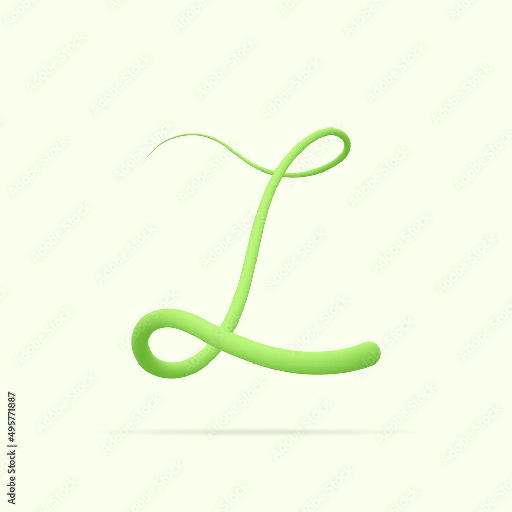 Z letter made with green plant. Vector hand draw natural font for ecology logo, herbal elements, green concepts design etc. Z letter made with green plant. Vector hand draw natural font for ecology logo, herbal elements, green concepts design etc.