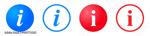 Black info point icon set. i icon symbol. Help and hint symbol. FAQ and detail symbol.  Information icon collection. Info button. Info symbol minimal and flat style. Stock vector.