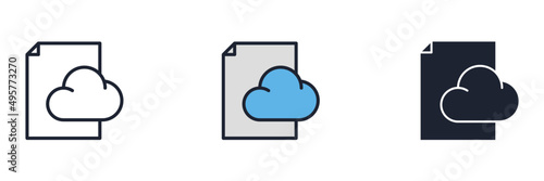 file access icon symbol template for graphic and web design collection logo vector illustration