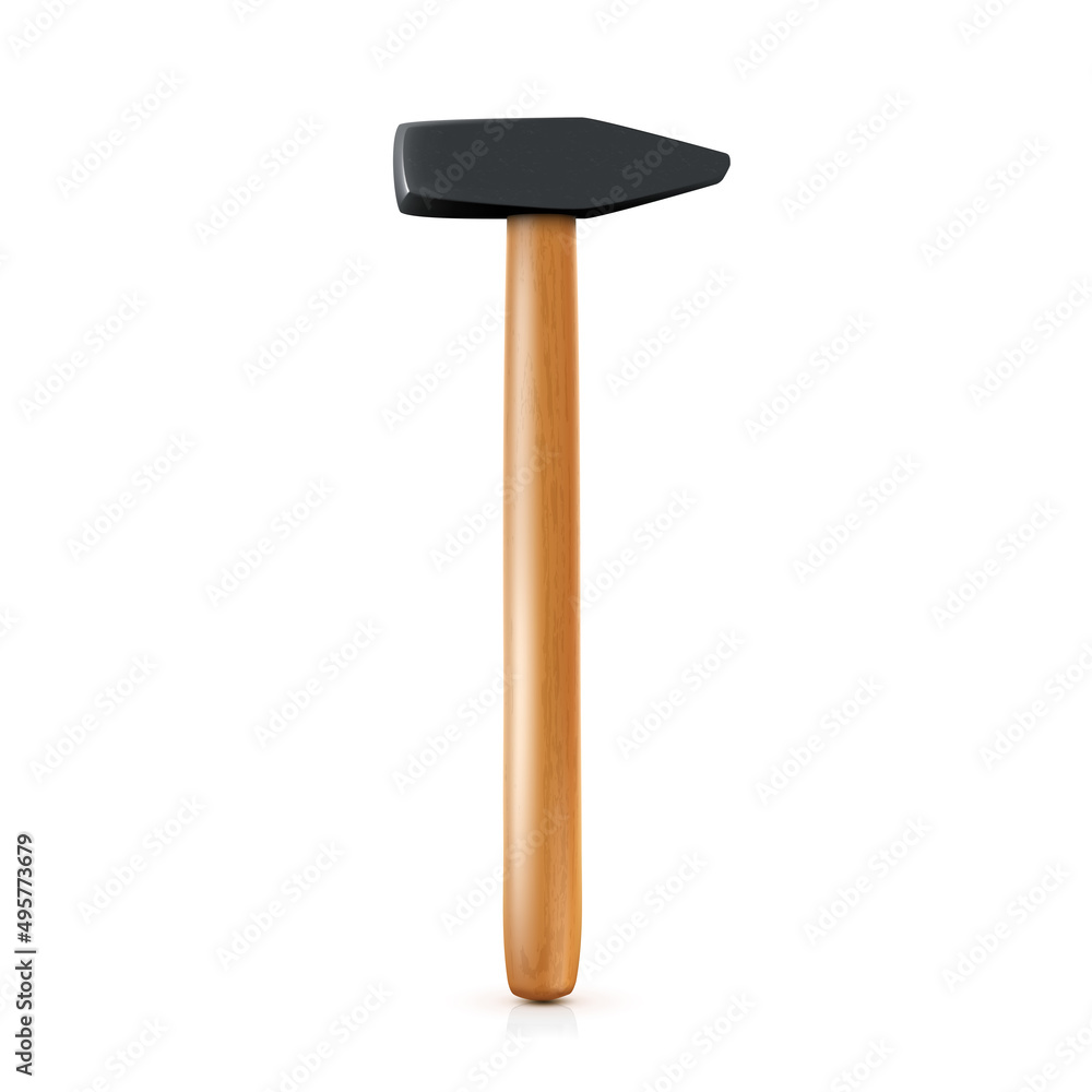 Hammer vector illustration isolated on white background Hammer vector illustration isolated on white background