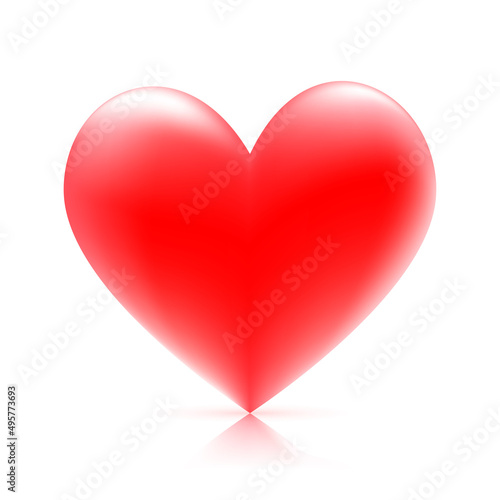 Heart vector illustration isolated on white background