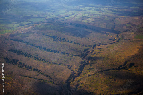 Fotografija The Rift Valley ion Kenya does have interesting formations from eruptions and er
