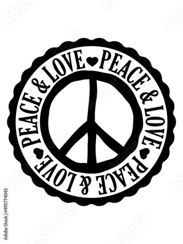 Stempel Peace Love 