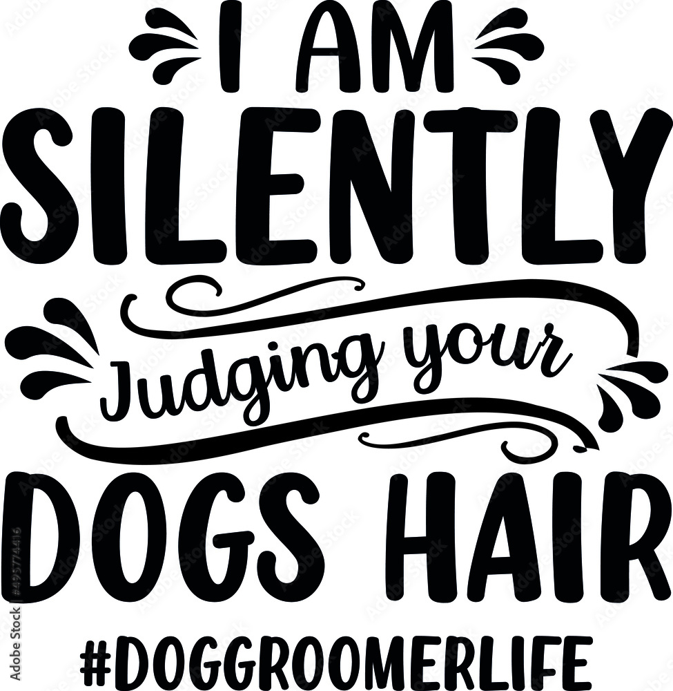 Dog SVG Silhouette Tshirt Design for Dog Lovers, Black and white tshirt design quote with dog