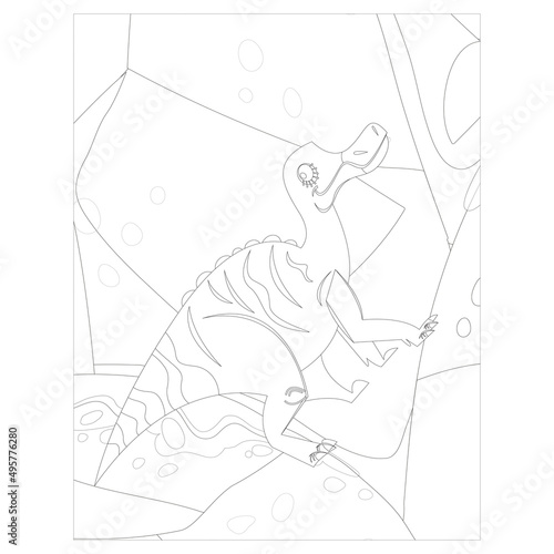 Dinosaur coloring pages for kids